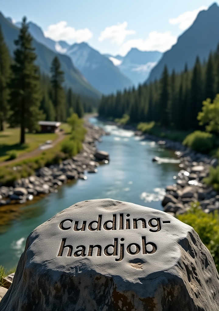 Cuddling handjob