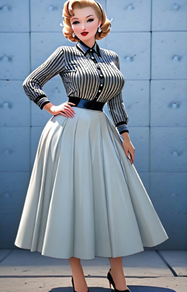 CLO_pleated_skirt_vintage_V1 - V1