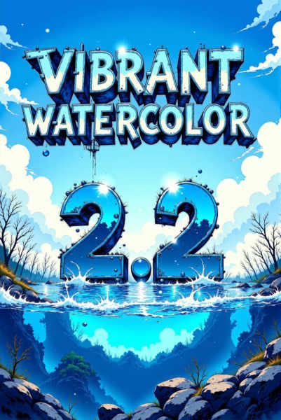 Vibrant Watercolor Painting/Sketch - Vibrant watercolor v.2.2