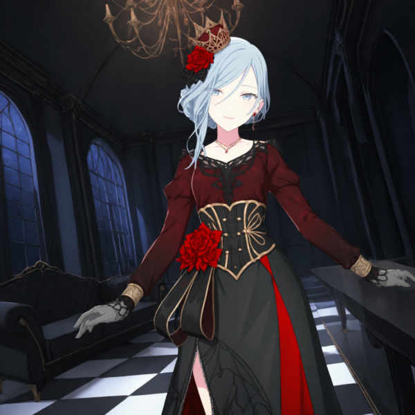 Night rose-queen (Hinomori Shizuku) / Project SEKAI - AnimagineXL 4.0