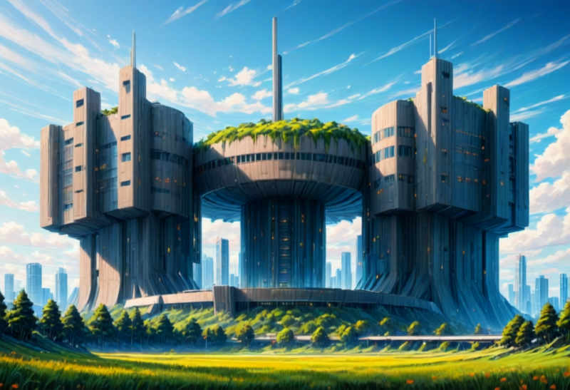 Brutalist Rounded (Buildings) (SDXL) (AD) - v1.0