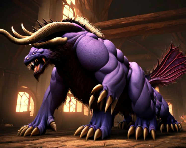 Final Fantasy's Behemoth - SD1.5