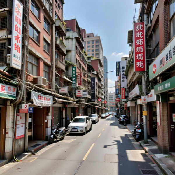 Taiwan Street Background - SDXL | v1.0