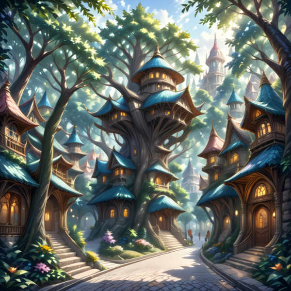 Fantasy city III - Forest city (SDXL/Illustrious) - SDXL