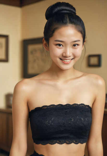 BT Lace Bandeau Top - SDXL v1