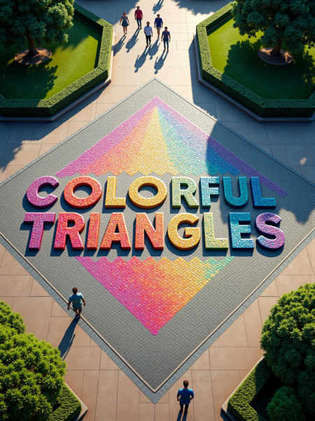 Colorful Triangles FLUX & SDXL - FLUX