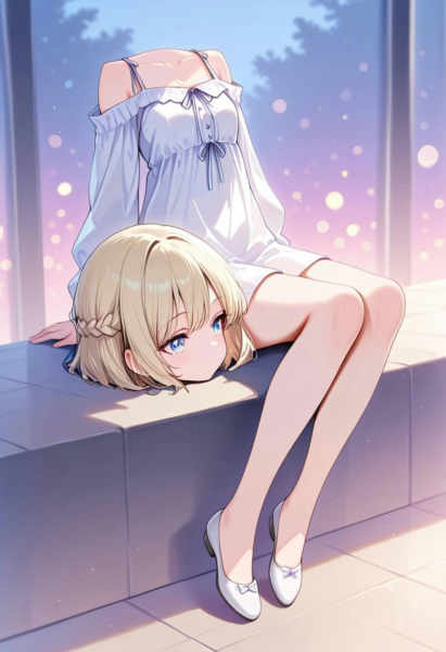 Disembodied head with smooth shoulder line - V2.0SDXL