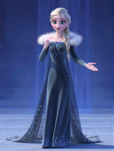 welcome to test this Elsa (HiDream,Wan2.1,Hunyuan,Flux) - bule winter dress_test