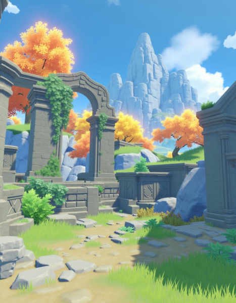 Genshin style landscapes - Liyue v1.0