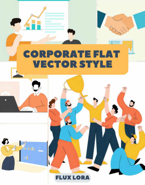 Corporate Flat Vector Style (PsiClone's ArtForge MasterKit) - v1.0