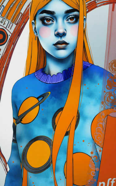 Graphic portrait - 🟣 FLUX