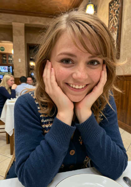 Hands on Cheeks - Cute Gesture - SDXL