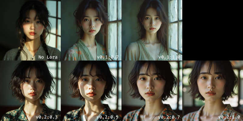 Kolors style Asian face for Flux1 dev - v0.2