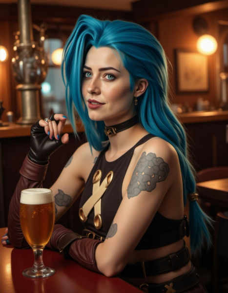 Jinx - Arcane - League of Legends - Flux1.D & Realistic SDXL - v1.0 Flux1.D