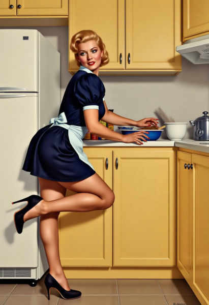 Vintage Pin-up art style | Pin-up poster (FLUX) - V1-FLUX