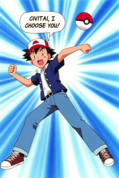 Pokemon anime style (1997) - Flux Lora - v2.0