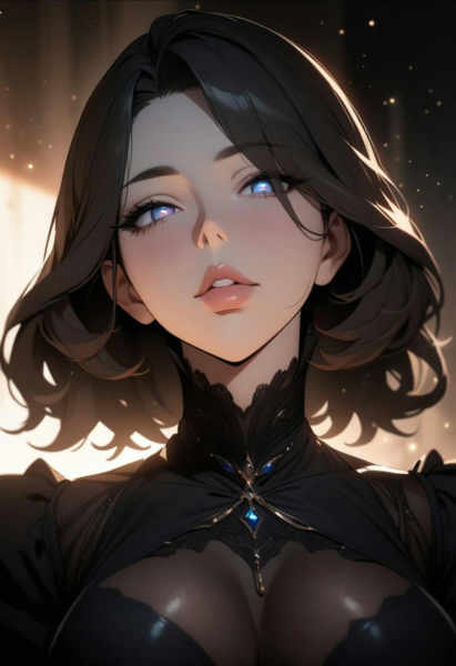 Lips. Fleshy lips (Anime) - V1