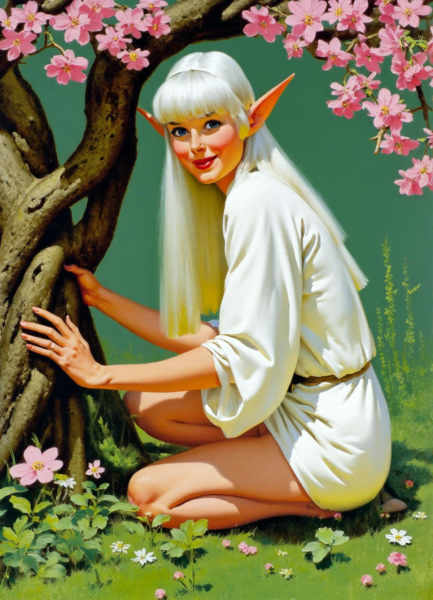 Gil Elvgren Style - Flux 1.0 Dev - Rank 16