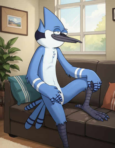 Mordecai (Regular Show) for PonyXl - v1.5