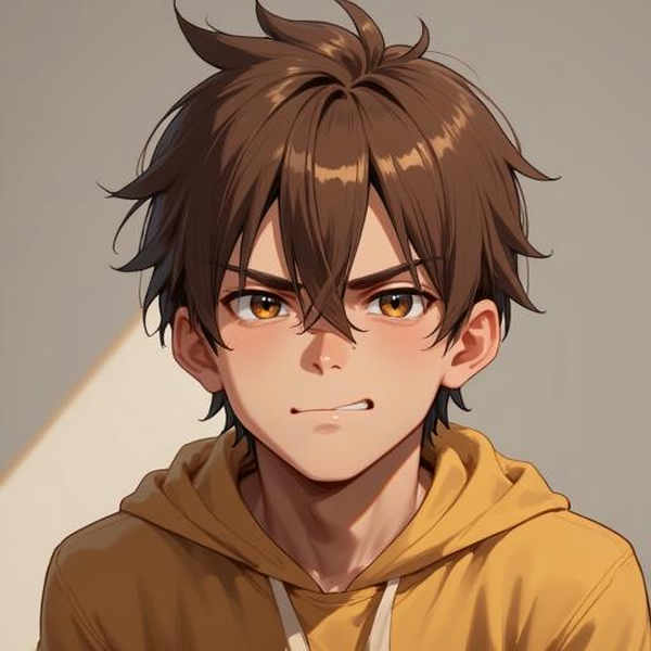 Generic Male Character (ANIME) Brown Hair - V1