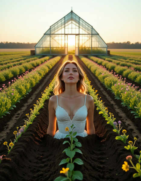 woman emerging from the ground - v1.0