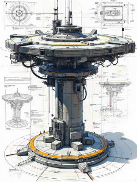C_Sci-Fi Mechanical Design_Designs Such As Space Stations - v1.0