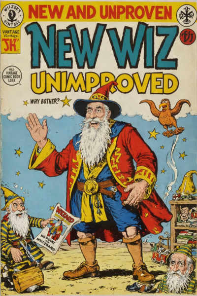 Wizard's Vintage Comic Book Cover - Underground Comics SDXL