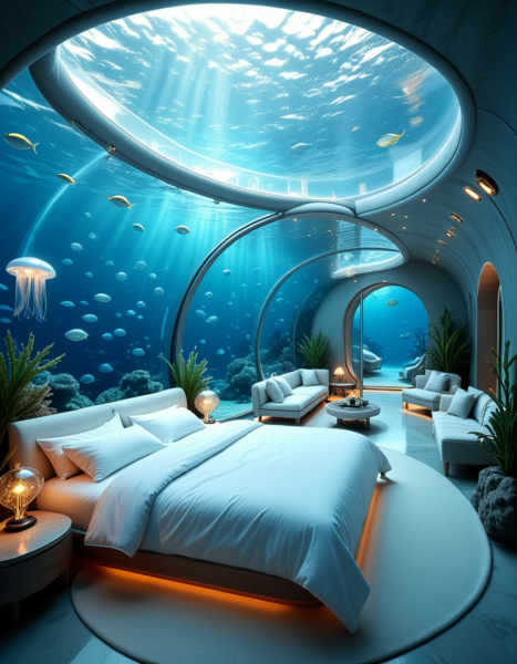 luxurious underwater bedroom - v1.0