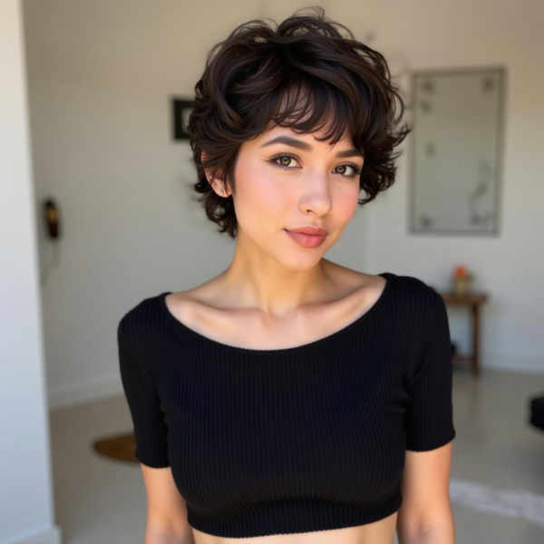 Short Layered Pixie Harstyle - Flux 1D