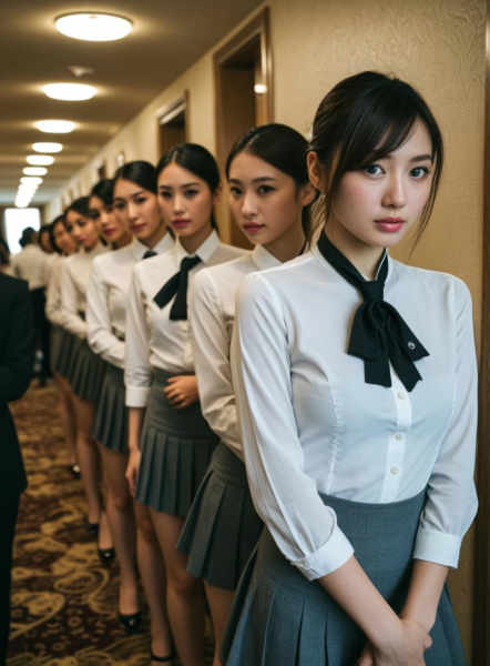 Queuing to See You - Standing in Line - SDXL