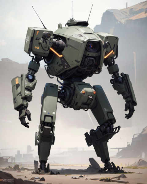 Battle robot - v1.0 non-humanoid robot