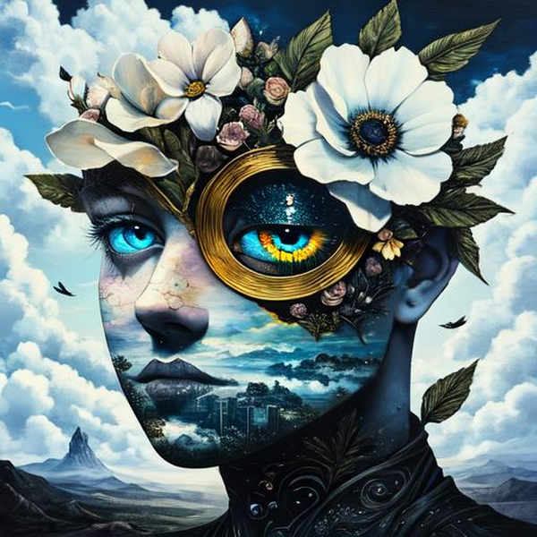 Dreamlike surrealist painting - SD1