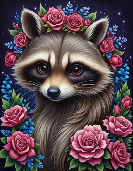 Digital Art Blue & Pink - X06_d1f1 (Cartoon)