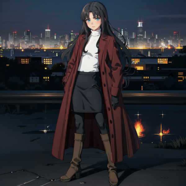 Rin tohsaka LORA and(Pony) from fate stay night visual novel - adult Rin Tohsaka