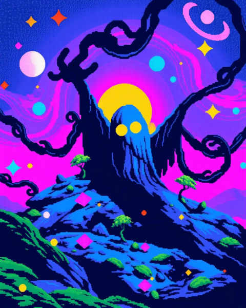 Trippy Pixel Art - Flux v1.0