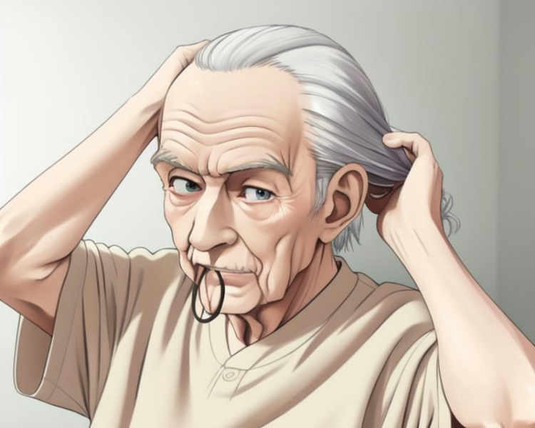 adjusting hair and tie in mouth - v1.0