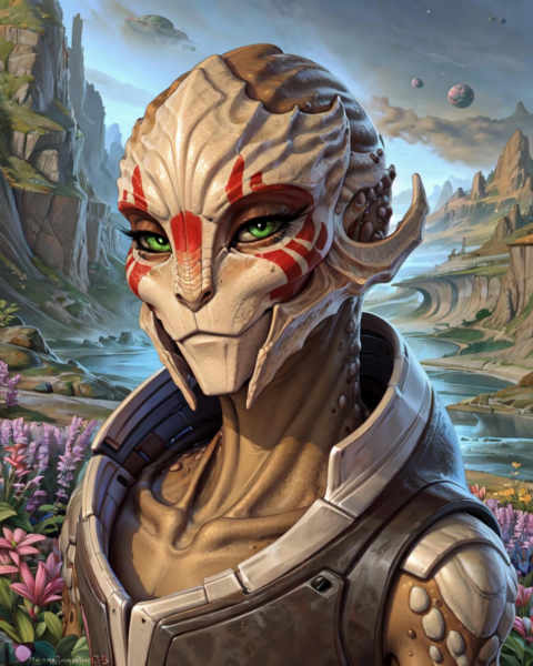 Female turian (Mass Effect) - SD 1.5 v1.3