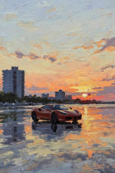 Oil painting(oil brush stroke) - FLUX - 250425