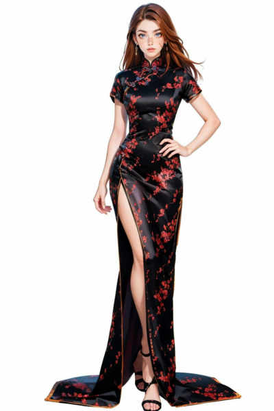 Red Wine Cheongsam - v1.0