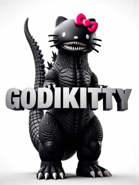 Godikitty / Godzilla * Hello Kitty - 0