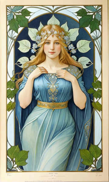 Mucha painting style - v1.0