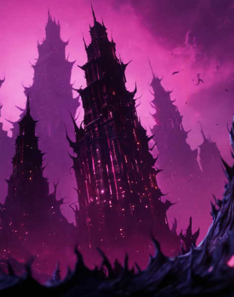 Slaanesh Architecture (Buildings) (SDXL) (AD) - v1.0