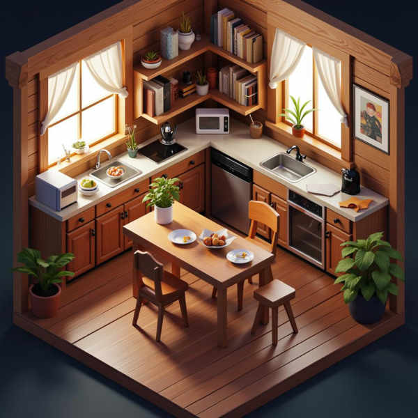 Isometry style - real 3D (Flux) - v1