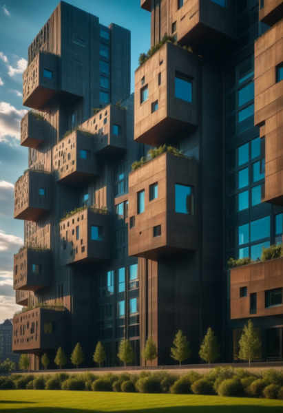 Brutalist Luxury Apartments (Buildings) (SDXL) (AD) - v1.0