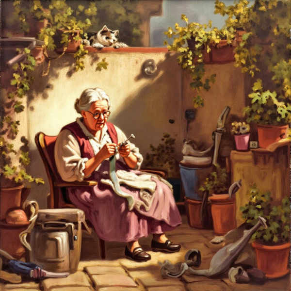 Paintings from Carl Spitzweg - v2.0 - impressionistic