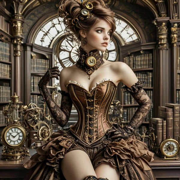 Ars MidJourney Rococo Steampunk (SDXL, Pony, Flux) - SDXL