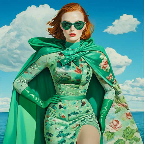 Aquamarine Pinup - SDXL