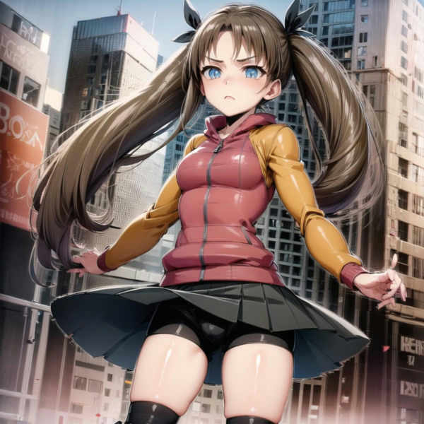 Rin tohsaka LORA and(Pony) from fate stay night visual novel - Rin Capsule Servant