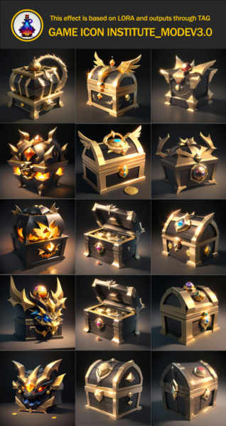 GameIconResearch_chest_Lora - SD1.5_1.0