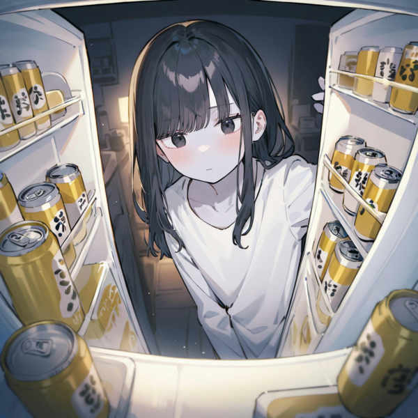 View from inside the refrigerator - V1